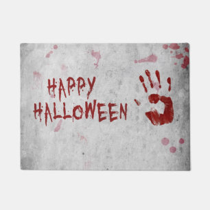Bloody Handprint Halloween Doormat