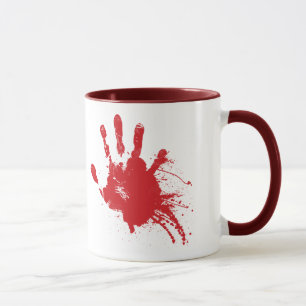 Bloody Handprint Mug