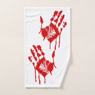 Bloody Hands Hand Towel