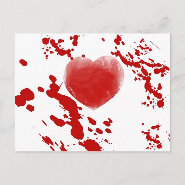 Bloody Heart Postcard (Front)