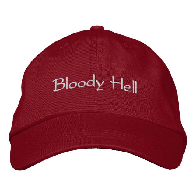 Bloody Hell Embroidered Hat (Front)