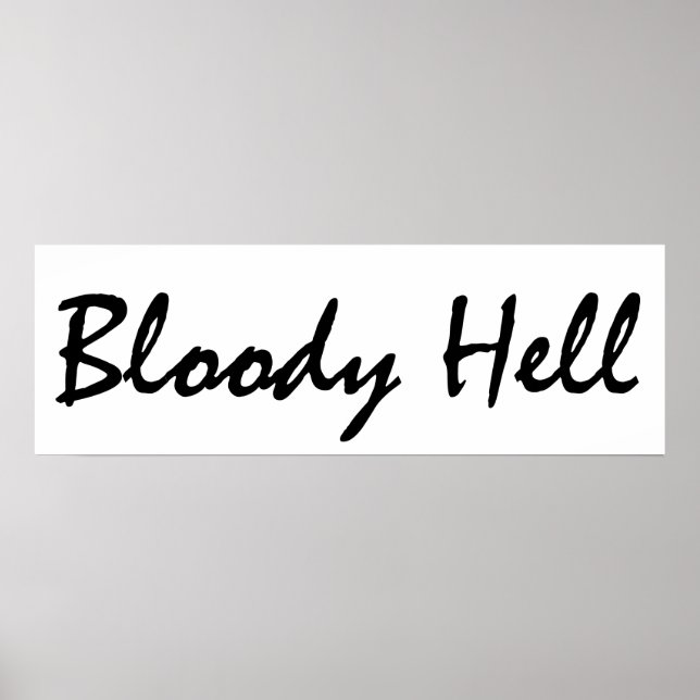 Bloody hell poster (Front)