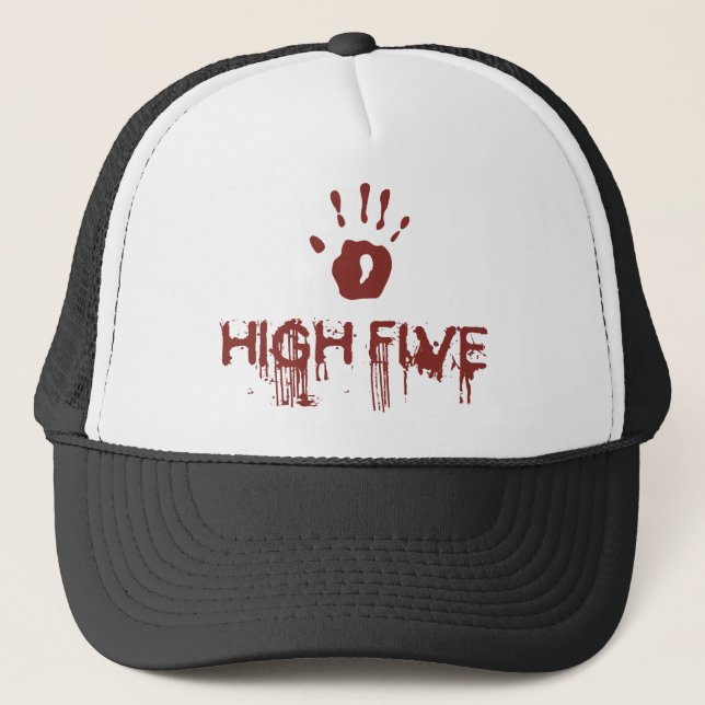 Bloody high five trucker hat (Front)