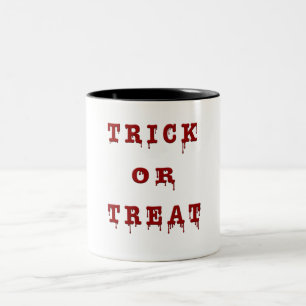Bloody Letter Trick or Treat Two-Tone Coffee Mug