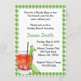 Bloody Mary Brunch Invitation