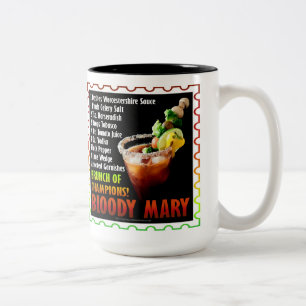 BLOODY MARY, Brunch of Champions Two-Tone Coffee Mug