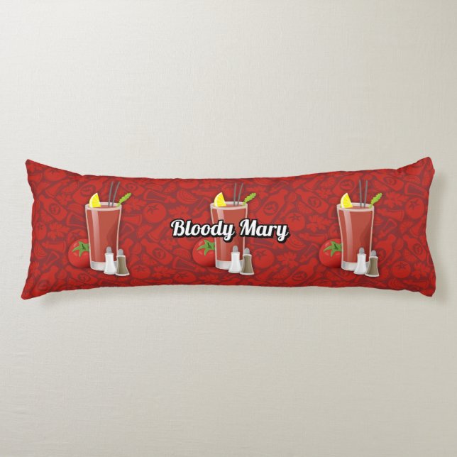 Bloody Mary Cocktail Body Cushion (Front)