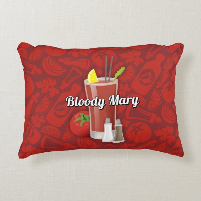 Bloody Mary Cocktail Decorative Cushion (Front)