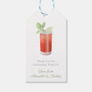 Bloody Mary Cocktail Ingredients Kit Shower Favour Gift Tags
