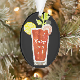 Bloody Mary Cocktail Personalised Ornament