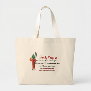 Bloody Mary Drink Recipe Large Tote Bag