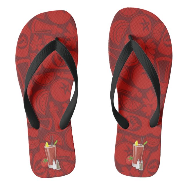 Bloody Mary Flip Flops (Footbed)