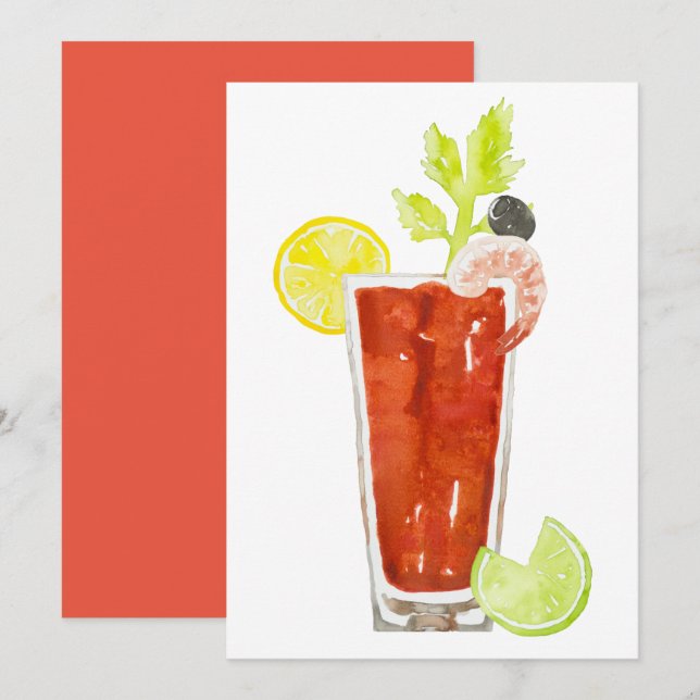 Bloody Mary Invitations (Front/Back)