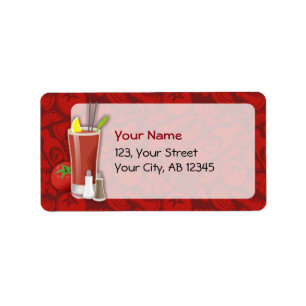 Bloody Mary Label