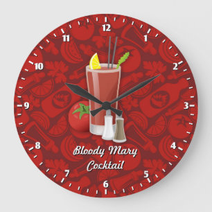 Bloody Mary Large Clock