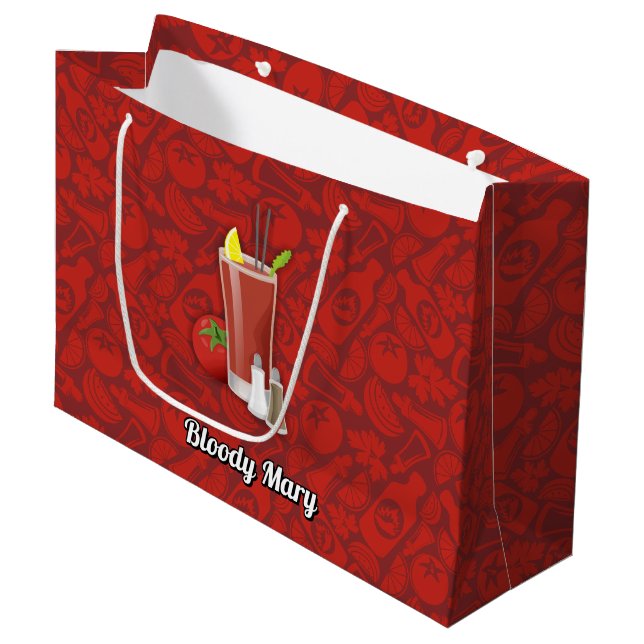 Bloody Mary Large Gift Bag (Front Angled)