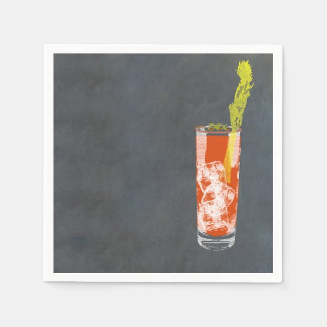Bloody Mary or Bloody Caesar Napkin (Front)