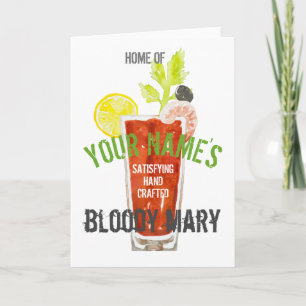 Bloody Mary Personalised Card