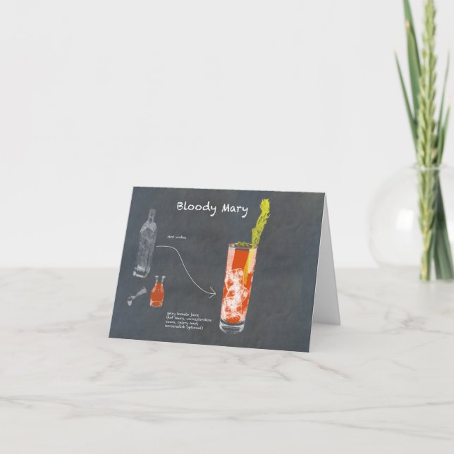 Bloody Mary Recipe Card (Front)