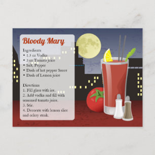Bloody Mary Recipe Card