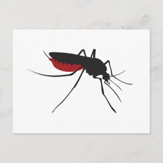 Bloody mosquito postcard