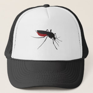 Bloody mosquito trucker hat
