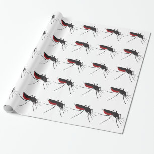 Bloody mosquito wrapping paper