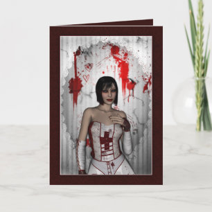 Bloody Nurse Card
