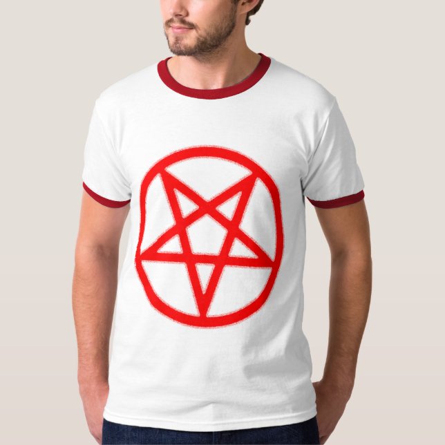 Bloody Pentagram Ringer T-shirt (Front)