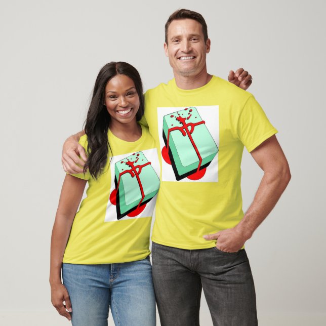 Bloody Red Dragon Tile T-Shirt (Unisex)