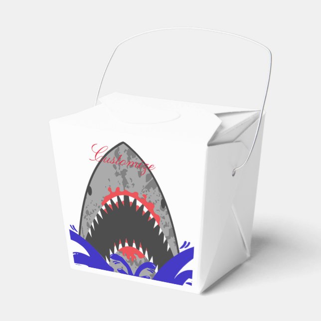 Bloody Shark Jaws Thunder_Cove Favour Box (Front Side)