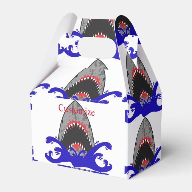 Bloody Shark Jaws Thunder_Cove Favour Box (Front Side)