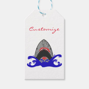 Bloody Shark Jaws Thunder_Cove Gift Tags