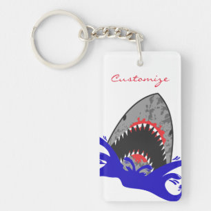 Bloody Shark Jaws Thunder_Cove Key Ring