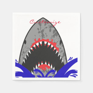 Bloody Shark Jaws Thunder_Cove Napkin