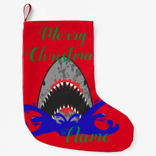Bloody Shark Jaws Thunder_Cove Small Christmas Stocking