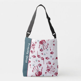 Bloody Skull Blood Traces Trick Or Treat Crossbody Bag