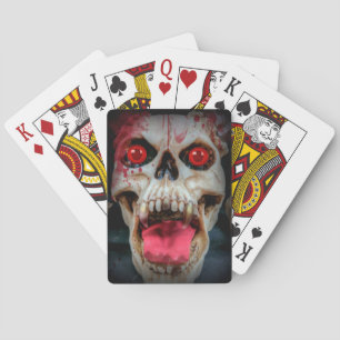 Bloody Skull Playing Cards