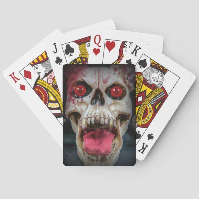 Bloody Skull Playing Cards (Back)