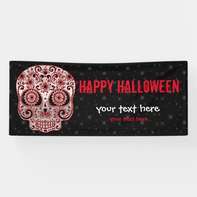 Bloody Sugar Skull * choose background colour Banner (Horizontal)