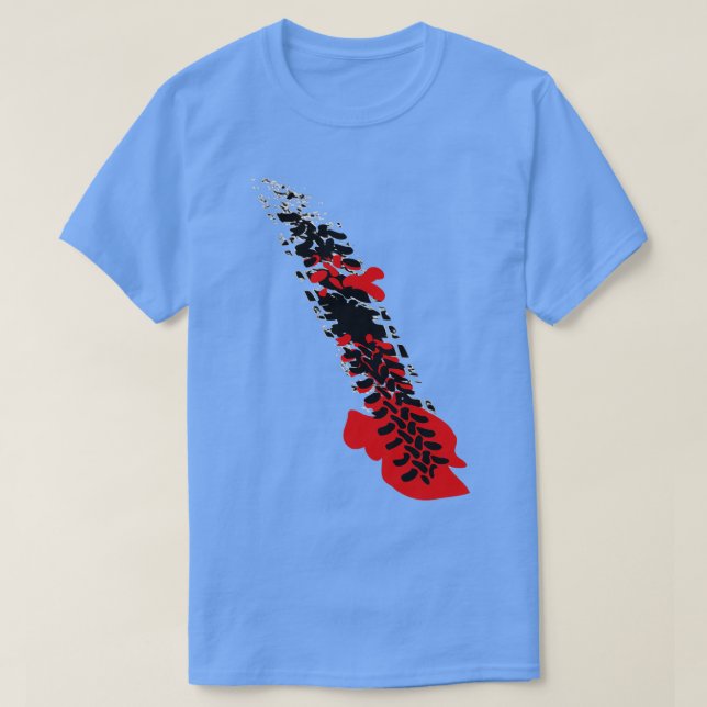 Bloody tire track  T-Shirt (Design Front)