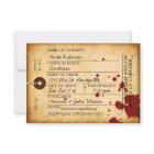 Bloody Toe Tag Halloween Antique Grunge Asylum