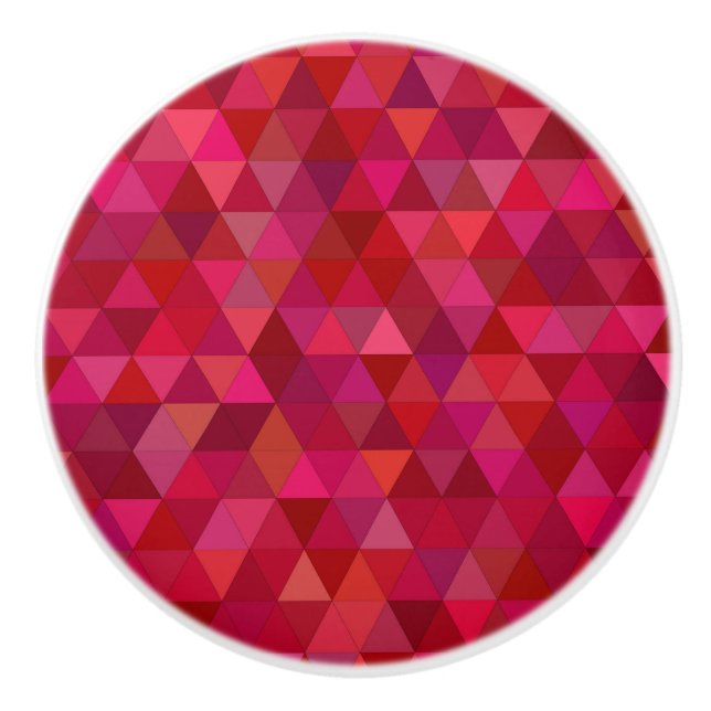 Bloody triangles ceramic knob (Front)