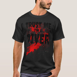 Bloody Trust Me I M A Diver Scary Halloween T-Shirt
