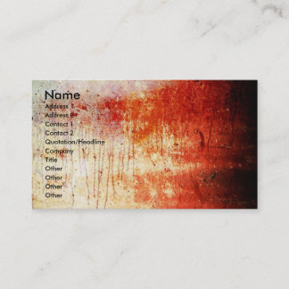 Bloody Wall/Art Print Business Card