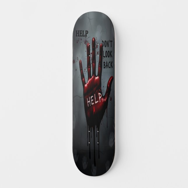 Bloody Warning Edition 2 Skateboard (Front)