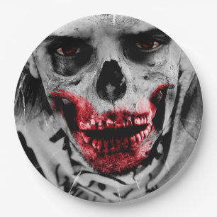 Bloody Zombie Apocalypse Party Paper Plate