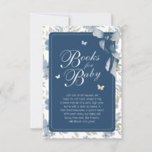 Bloom and Grow Baby Shower Books For Baby Card