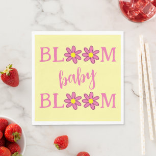 Bloom Baby Bloom Baby Shower Napkin