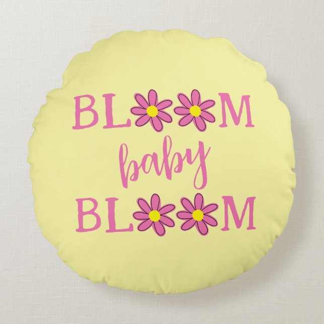 Bloom Baby Bloom Round Cushion (Front)
